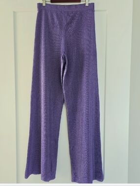 Missoni Lavender Wide-Leg Knit Pants